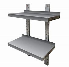 Image result for Stainless Steel Wall Mounted Shelves