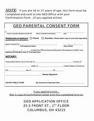 Image result for GED Parental Consent Form