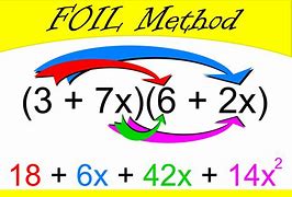 Image result for FOIL Method Khan Academy