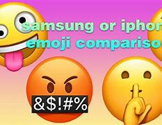 Image result for Samsung vs iPhone Emoji Comparison