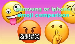 Image result for Samsung vs iPhone Emojis