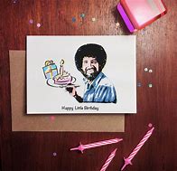 Image result for Bob Ross Birthday Card