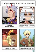 Image result for Genshin Impact Characters Memes