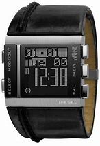 Image result for Diesel Digital Leather Cuff Watch