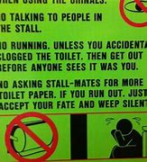 Image result for Funny Bathroom Etiquette Signs
