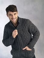 Image result for Men's Wool Zip Up Sweater