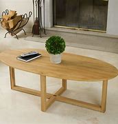 Image result for Oval Wood Coffee Table