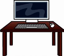 Image result for Desk with Computer Drawing