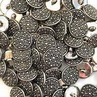 Image result for Fancy Silver Button