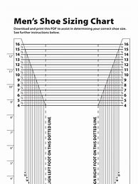 Image result for Adult Male Printable Shoe Size Chart