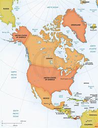 Image result for North American Continent Map America