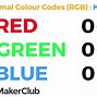 Image result for 0 255 Color Chart