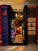 Image result for Bookshelf Book Nook Harry Potter