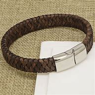 Image result for Men Leather Bracelet Double Strap