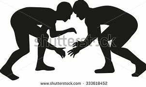 Image result for Wrestling Silhouette Clip Art Single