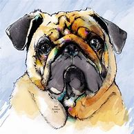 Image result for Pug Illustration