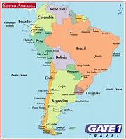 Image result for North Central South America Map