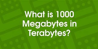Image result for Terabytes and Megabytes