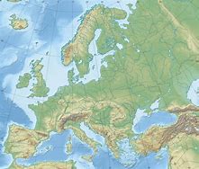 Image result for Map of Europe Topography