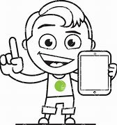 Image result for Play iPad Cartoon