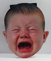 Image result for Oversized Crying Baby Mask
