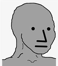 Image result for npc meme wojak