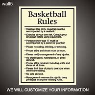 Image result for Basketball House Rules