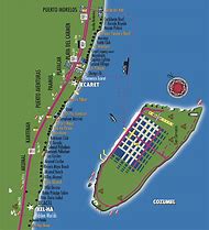 Image result for Cancun Cozumel Map