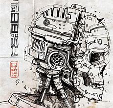Image result for Steampunk Robot Sketch