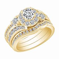 Image result for Wedding Ring Bands for Women Pink Silver Gold Diamond Thee