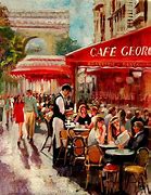Image result for 1960 Paris Cafe Street