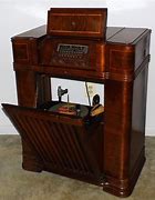 Image result for Console Stereo with World Band Radio