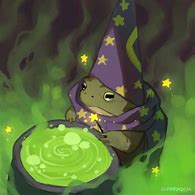 Image result for Frog with Wizard Hat Drawing