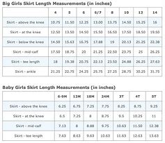 Image result for Girls Size Chart USA