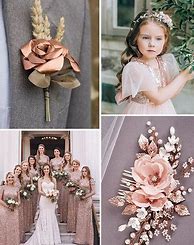 Image result for Rose Gold Wedding Colors