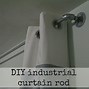 Image result for Wood Shelf Brackets with Curtain Rod