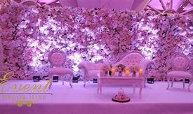 Image result for White Flower Wall Wedding