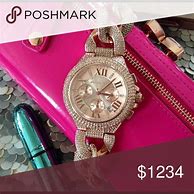 Image result for Michael Kors Rose Gold Watch Chain