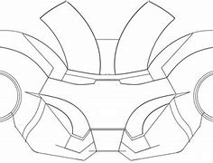 Image result for Iron Man Mask Template Free