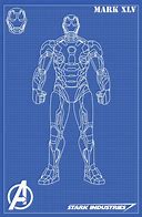 Image result for Iron Man Mark 85 Blueprint