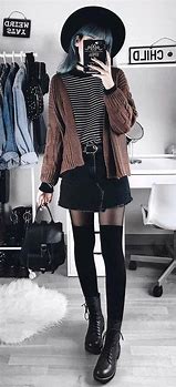 Image result for Grunge Winter Outfits