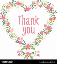 Image result for Floral Thank You Clip Art