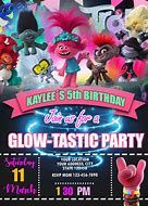 Image result for Trolls World Tour Invitation