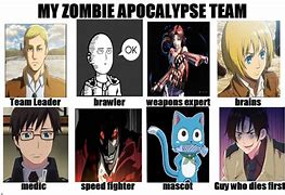 Image result for Manga Zombie Apocalypse Meme