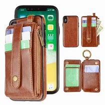 Image result for Leather iPhone X Wallet Case