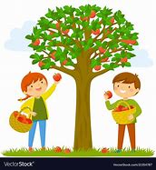 Image result for 2 Friends Getting Apple From the Tree Cartoon