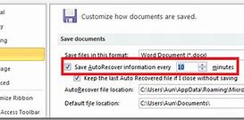 Image result for Auto Recovery Documents Word