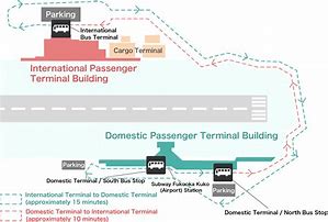 Image result for Fukuoka Airport Shuttle Bus Map