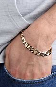 Image result for Men's Gold Curb Link Bracelet