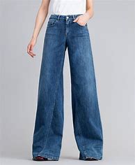 Image result for Wide Leg Denim Jeans